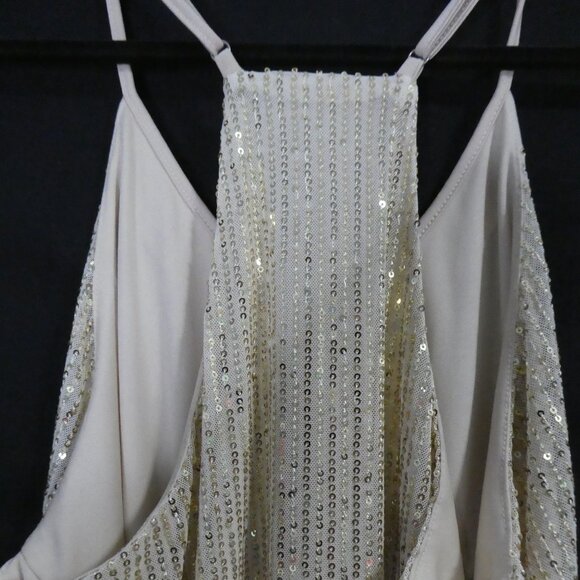 Unbranded | 2XL | Gold Sparkly Glitter Sequined Sleeveless Top - Picture 10 of 14